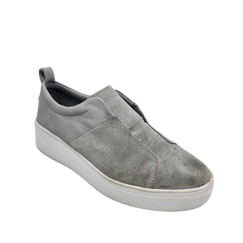 Toms Womens Amber Suede Laceless Casual Fashion Sneakers Shoes Size 8
